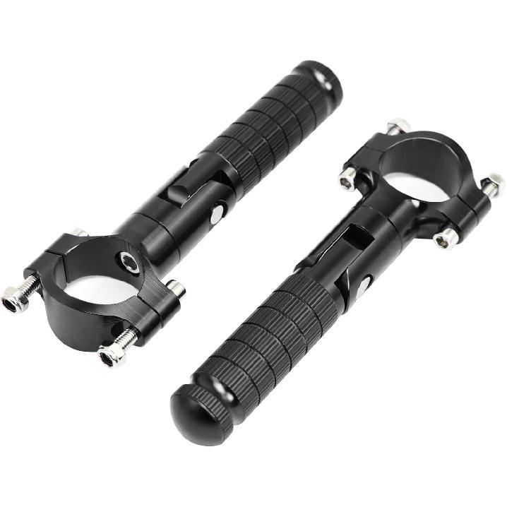 Foot Pegs Non-sliding Footrest Motorcycle Bicycle Folding Foot Pegs 90 Degree Foldable Electric Motorbike Passenger Footrests Rearsets Rear Set