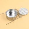 Brush Washer with Perforated Strainer Insert Compact for Oil Painters