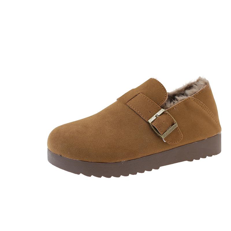 One-pedal lazy single shoes platform all-inclusive Boken women's shoes 2025 new autumn and winter popular Japanese Boken shoes women