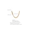 Yhpup 4 Layered Stainless Steel Thin Chain Chic Choker Neck Necklace for Women Gold Color 18K PVD Statement Waterproof Jewelry