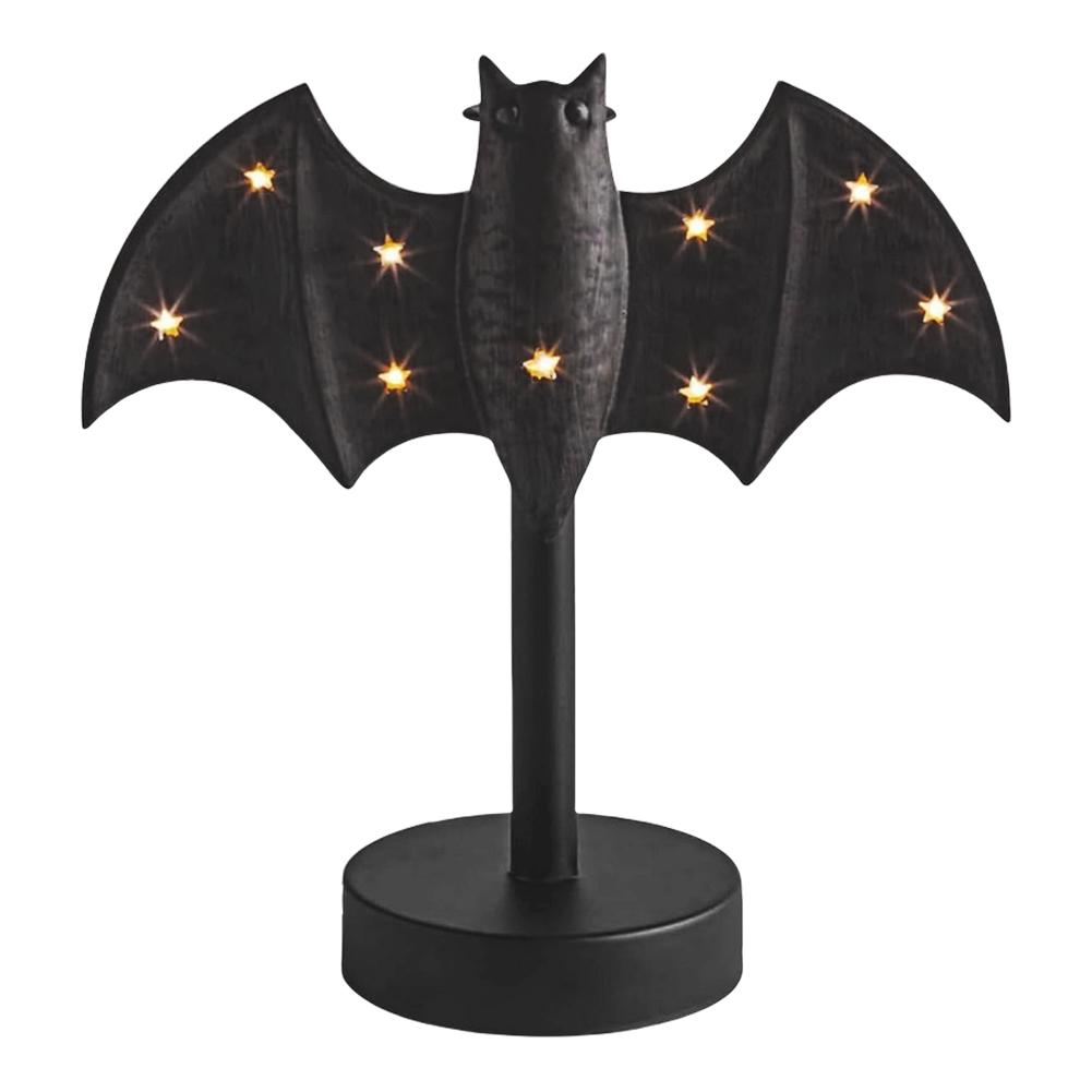 

Bat-Shaped Candlestick with LED Twinkle Light Light Up Bat Candlestick Halloween Candle Stick Holder for Halloween