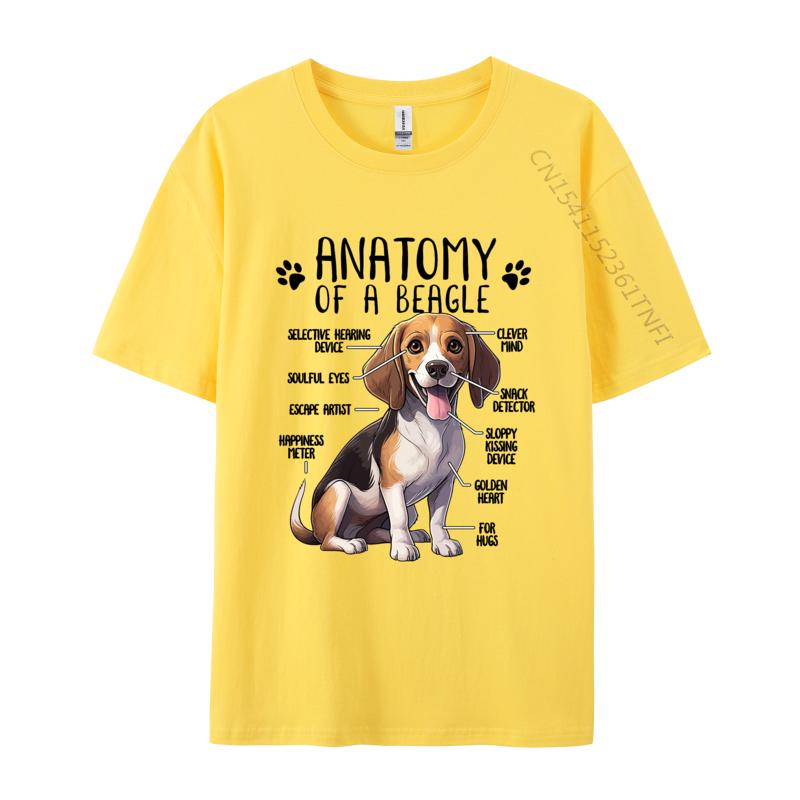 Beagle Anatomy Beagle Dog Tshirt Vintage Funny Tshirts Gifts TShirt T Shirts for Unisex Customized Tees Cotton