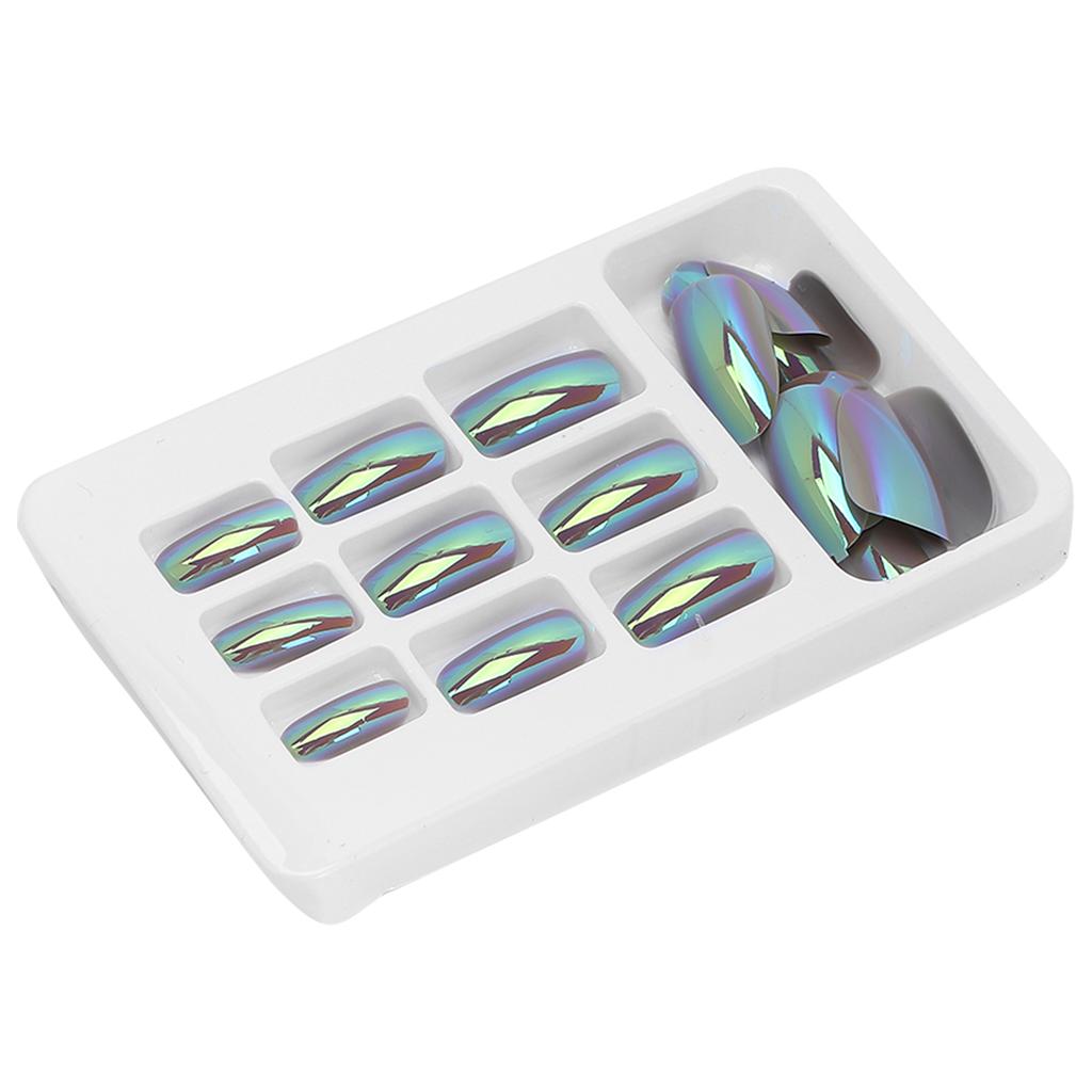 24pcs Fashionable Fake Nails Detachable Bright Color False Nail Patch Full Cover Nail Art Tips06