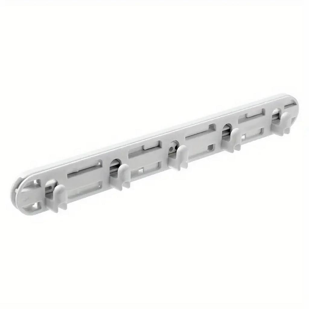 5-head Hook Punch-Free Slot Slide Hook Retractable Storage Rack Cabinet Push-Pull Adhesive Hook Kitchen Storage Organizer