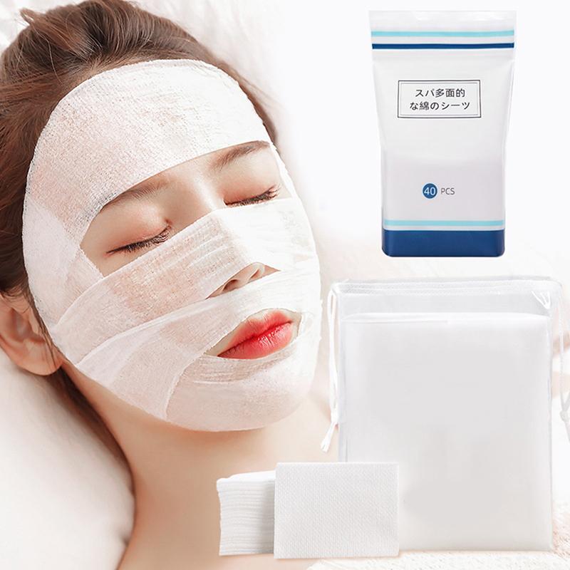 40/200 EinwegStretchable Wet Compress Baumwolle Makeup Entferner