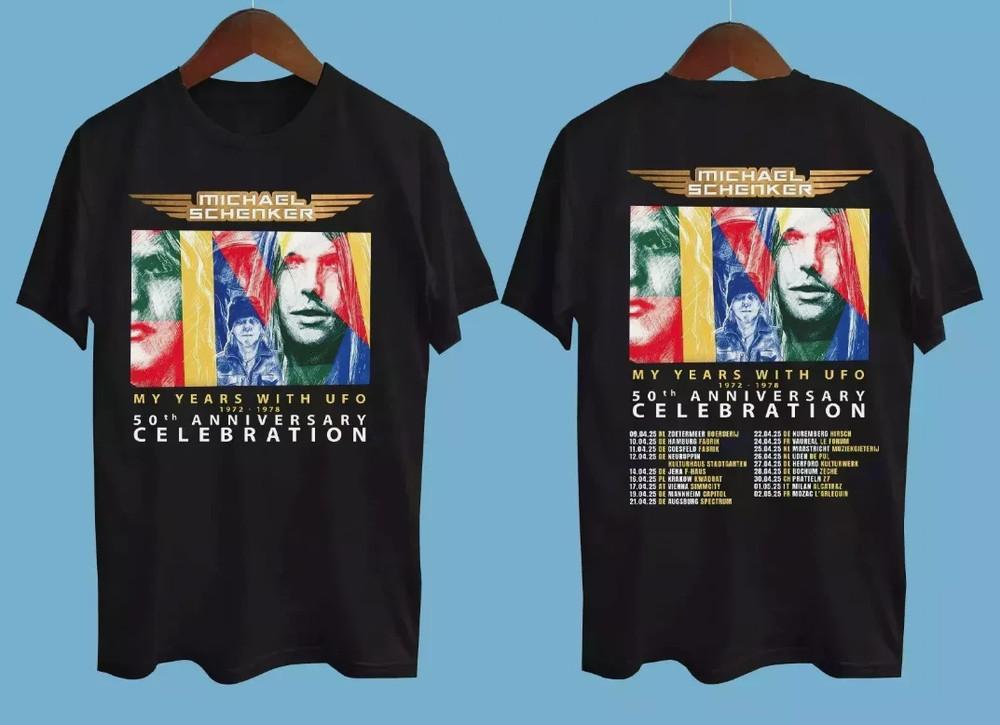 

Michael Schenker My Years with UFO 2025 Tour Black All Size TShirt Unisex T-Shirt S