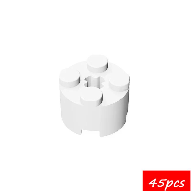45PCS High-Tech Assemble Particle 6143 6116 39223 3941 2x2 Cylindrical Building Blocks Kit Part Idea DIY Toys For Children Gifts