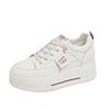 Damenschuhe mit Absatz, dicke Sohle, 2025 beliebt, kleiner Mann, vielseitig, Sommer, Einslipper, neu, Frühling und Herbst, weiches Leder, kleine weiße Schuhe wo