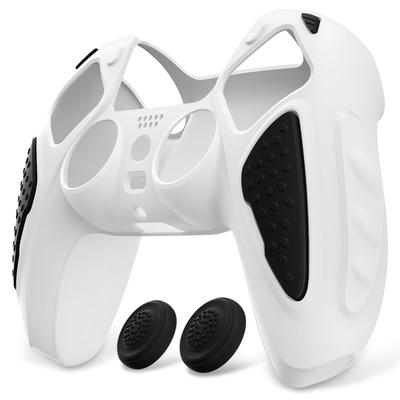 Silikonhülle für PlayVital PS5 Controller Silikonhülle Ergonomische Softgummi Schutzhülle für PS5 mit Thumb-Stick-Kappe oder Controller, Anti-Rutsch