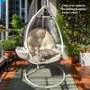 Thicken Egg Chair Cushion Replacement, Outdoor Hammock Swing Chair Cushions, Hanging Wicker Basket Seat Pad
