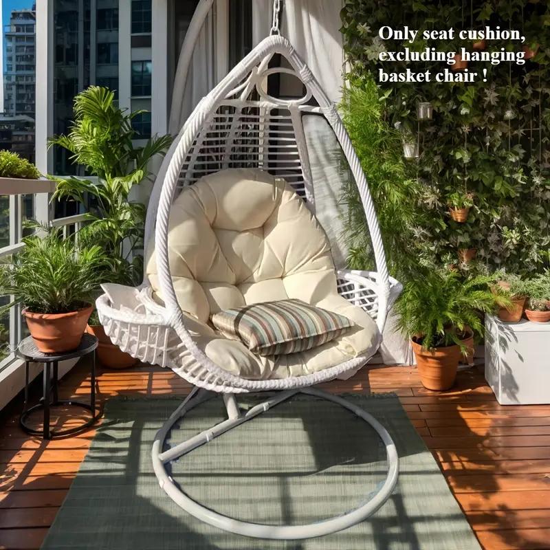 Thicken Egg Chair Cushion Replacement, Outdoor Hammock Swing Chair Cushions, Hanging Wicker Basket Seat Pad