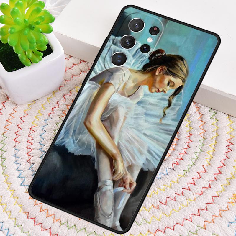 Ballet Ballerina Dancer soft Phone Case for Samsung Galaxy note 10 pro S26 Ultra S23 S24 FE S25 S21 S22 PLUS shockproof Cove