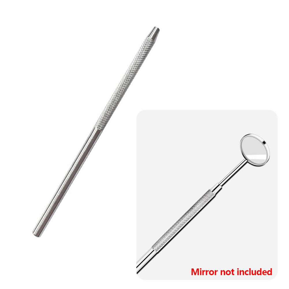 Dental Mouth Mirror Handle Reflector Odontoscope Handle Stainless Steel Handle Dentist Oral Care Tools