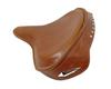 Solo Seat For Harley Brown Leather Skirt Knucklehead Panhead Shovel TC Bobber