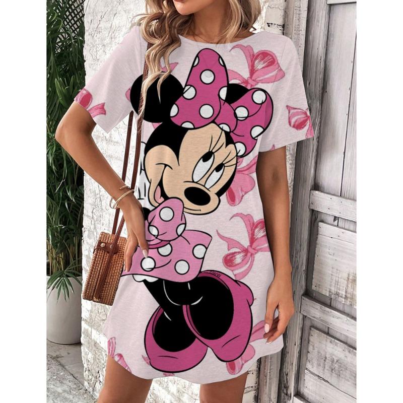 2025 Summer Animal Printed Dress Women's Short Sleeved Beach Sunwear Elegant Casual Party Dress