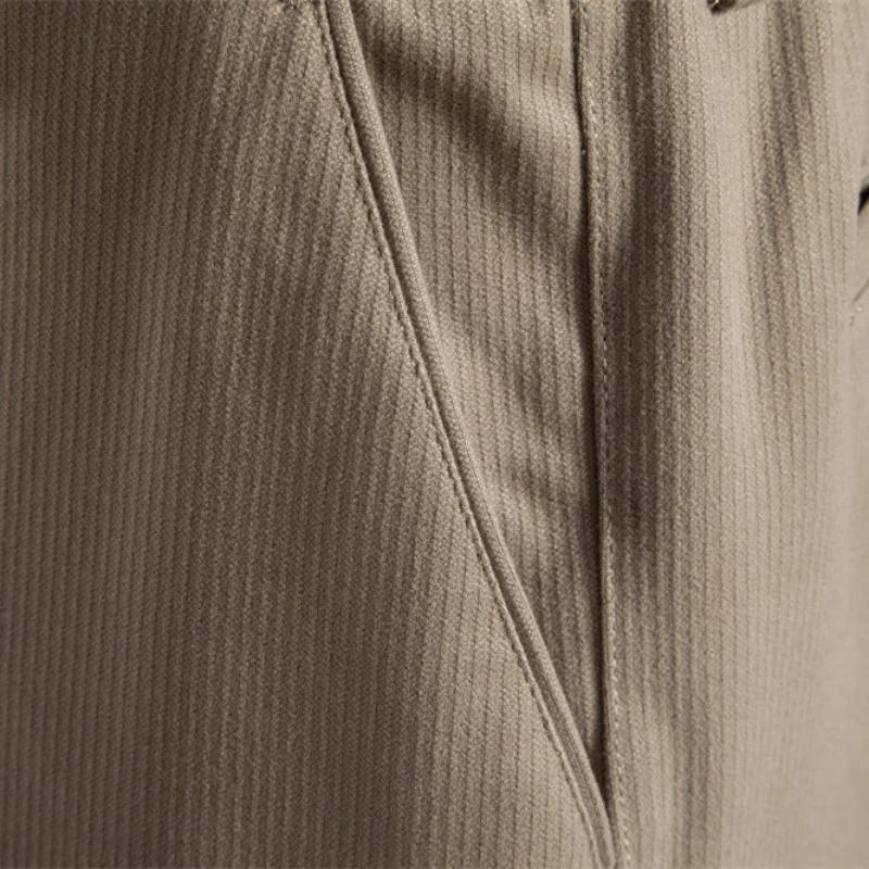 Winter New Casual Men's Trousers Fashionable Solid Color Versatile Thickened Business Bot