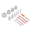 16Pcs   Drill Bit Hole Saw 650mm Cutter Drilling Tool Set Kit for Tile Wood