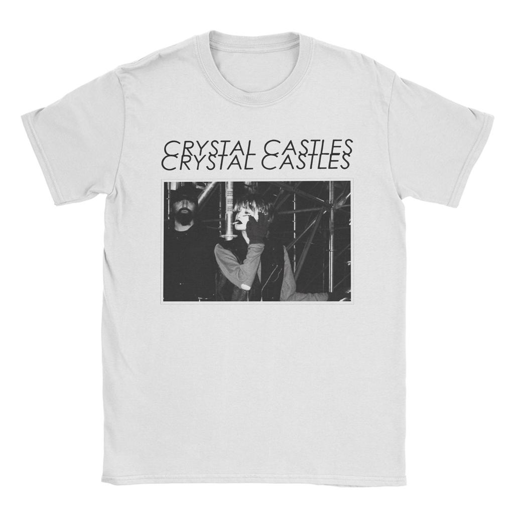 Camisetas Gráficas Unisex Crystal Castles Ropa de Música Electrónica Celestica Estilo Minimalista Camisetas de Manga Corta con Cuello Redondo Camiseta