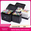 168-Color Double-Headed Watercolor and Oil-Based Marker Set for Kids' Painting