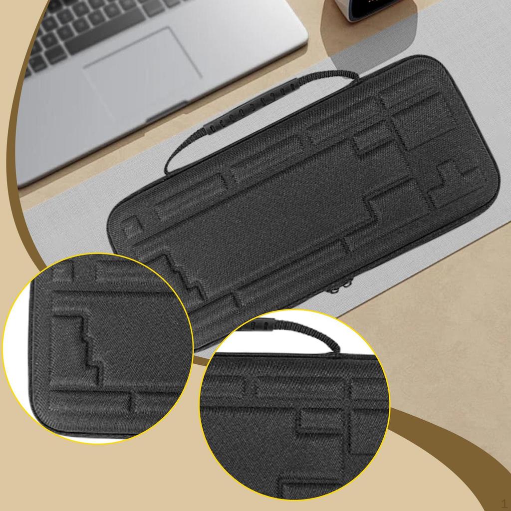 Hard Storage Case for Keyboard 84 Keys Mechanical Dustproof Practical with Handle