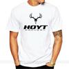 New Hoyt Archery Logo MenS TShirt Black And White C Humorous Tee Shirt Male Brand Teeshirt Men Summer Cotton T Shirt