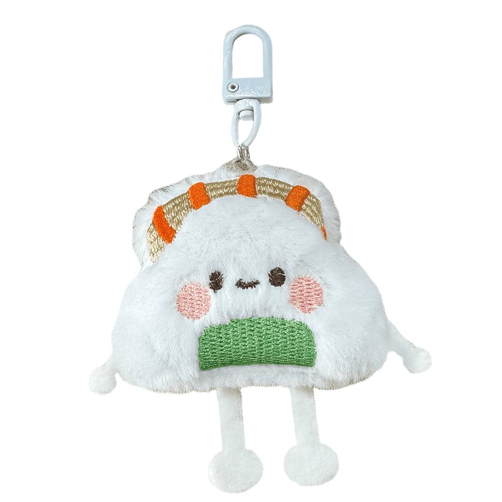 Steamed Stuffed Bun/Dumpling/Sushi Keychain Fashionable Bag Accessories Miniature Food Themed Toy for Kids and Teens