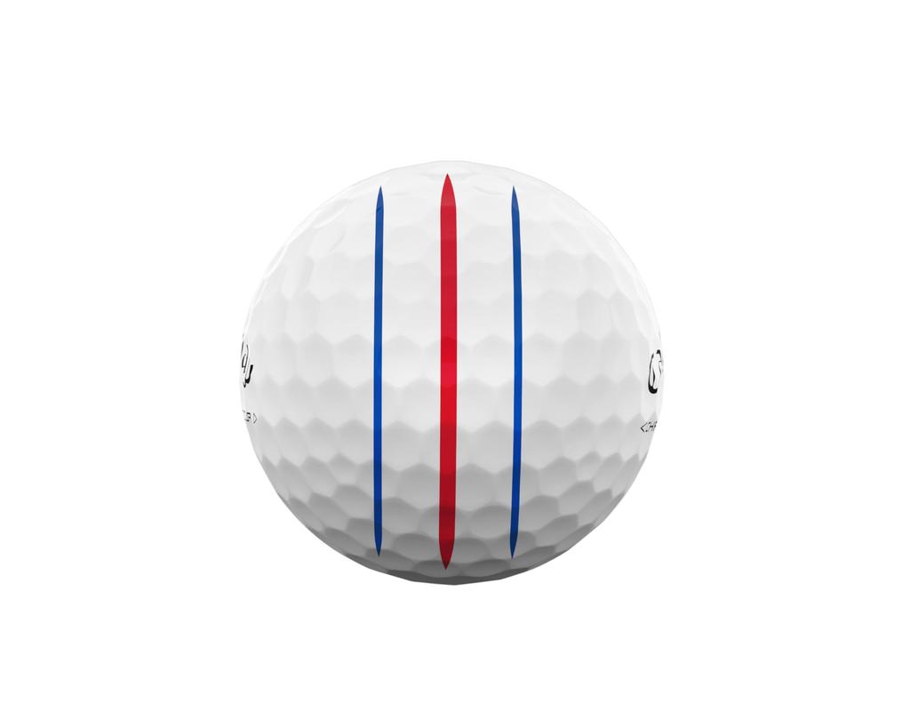 Callaway Golf Ball CHROME TOUR 24 TRIPLE TRACK 1 Dozen (12 Pieces) 4 Piece Construction Triple Track White