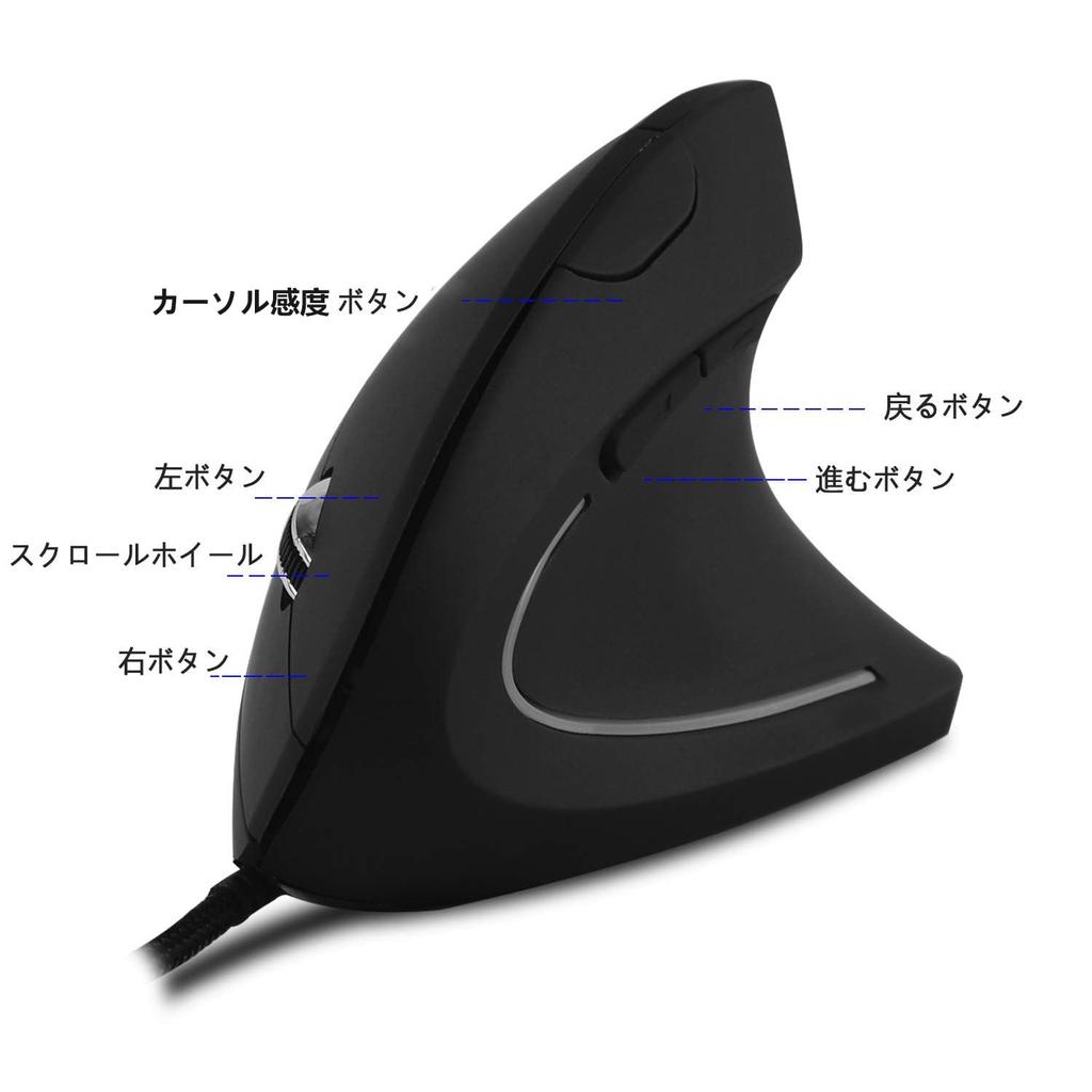 Vertical Mouse, USB Wired, Large XL Size, Ergonomic Vertical Mouse, 3200 Cursor Sensitivity, High Precision, Optical Gaming Mouse with Breathing LED