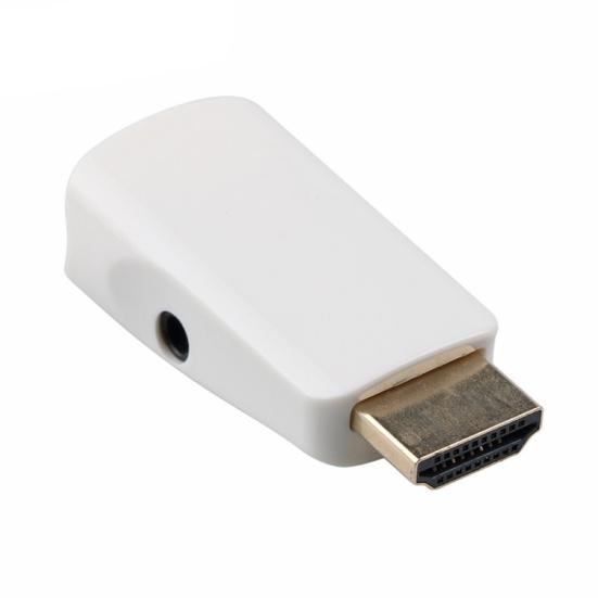 HDMI-compatible To VGA Adapter Male To Female High Clarity 1080P Audio Cable Converter for PC Laptop