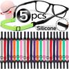 Verstellbare elastische Brillenband Anti-Rutsch-Brillenband Silikon-Brillenband Lanyard Laufen Radfahren Anti-Drop Brillen Kette