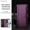 Custodia in Pelle con Cerniera Per Realme GT 6T 7 Pro Racing Neo 2 3 3T 5 6 SE 7 Tubro 7X 204W 240W 5G Portafoglio Cover Casing