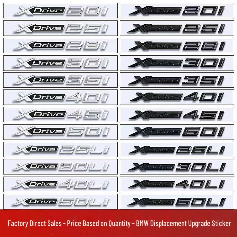 BMW M Thunder Edition Black Emblem for X1M-X7M Models