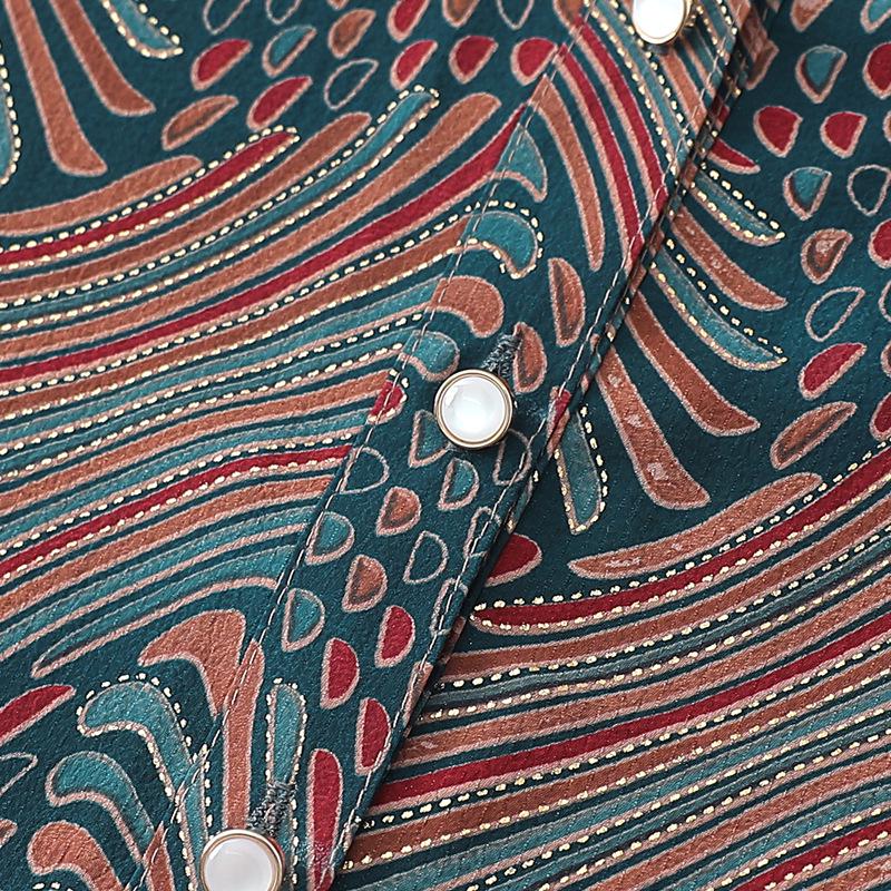 Summer Shirts for Middle-Aged & Elderly Women: Three-Quarter Sleeve Blouses & Printed Cardigans for 60-70 Year-Olds