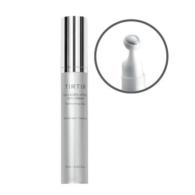Kollagen Lifting Augencreme (15ml) - Intensive Faltenpflege & Metallkugel-Applikator Nachfüllung