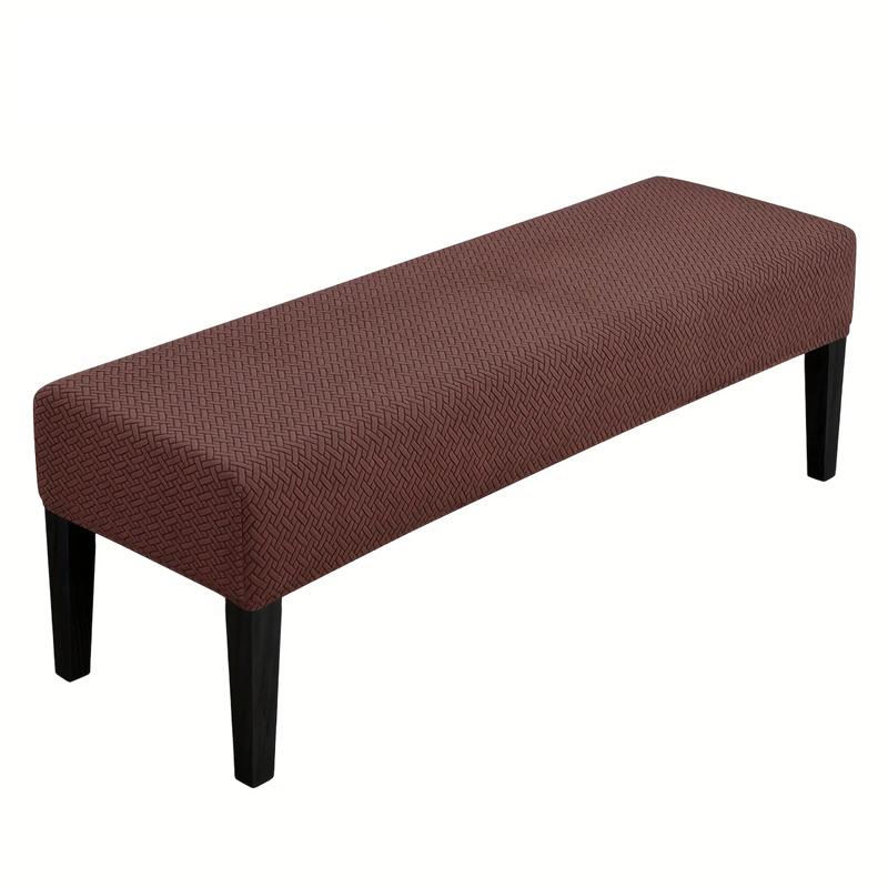 1PC Jacquard Long Bench Cover Dining Anti-dirty Piano Stool Covers Durable Seat Protector Pad for Living Room Home Decor