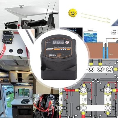 Car Relays Voltage Setting LCD Display VSR Digital Voltage Sensitive Relays 140A Double Battery Isolator Waterproof