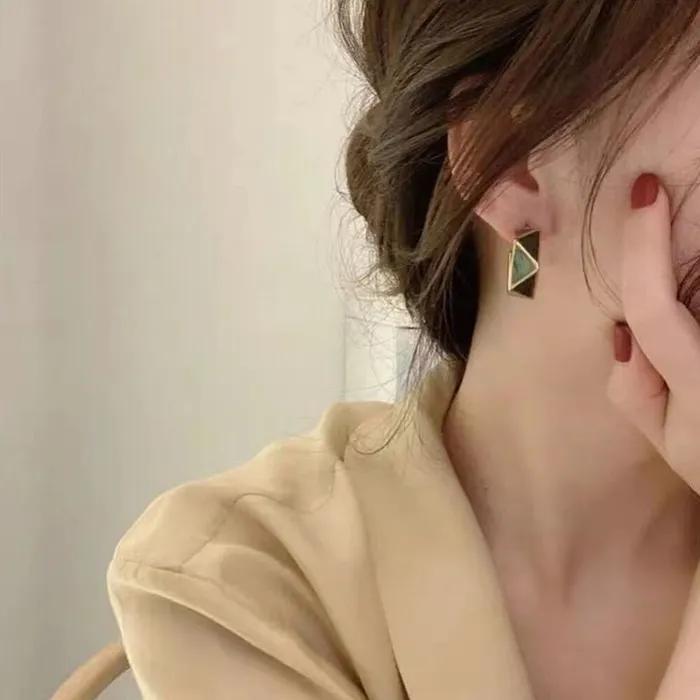 _glow Antique Green Etro Ring Earrings