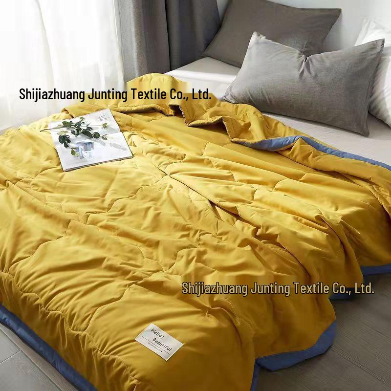 Washed Cotton Lightweight Quilt - Perfect for Air Conditioning, Summer, Spring, and Autumn; Available in Single, Double, and Children's Sizes.