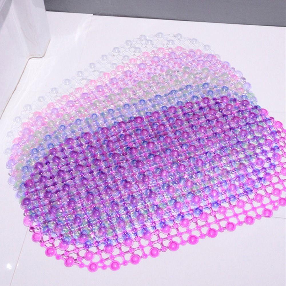 

Foldable Soft Shower PVC Pad Massage Bath Mat Anti-slip Mat Floor Mat Non-slip Rug прозрачный