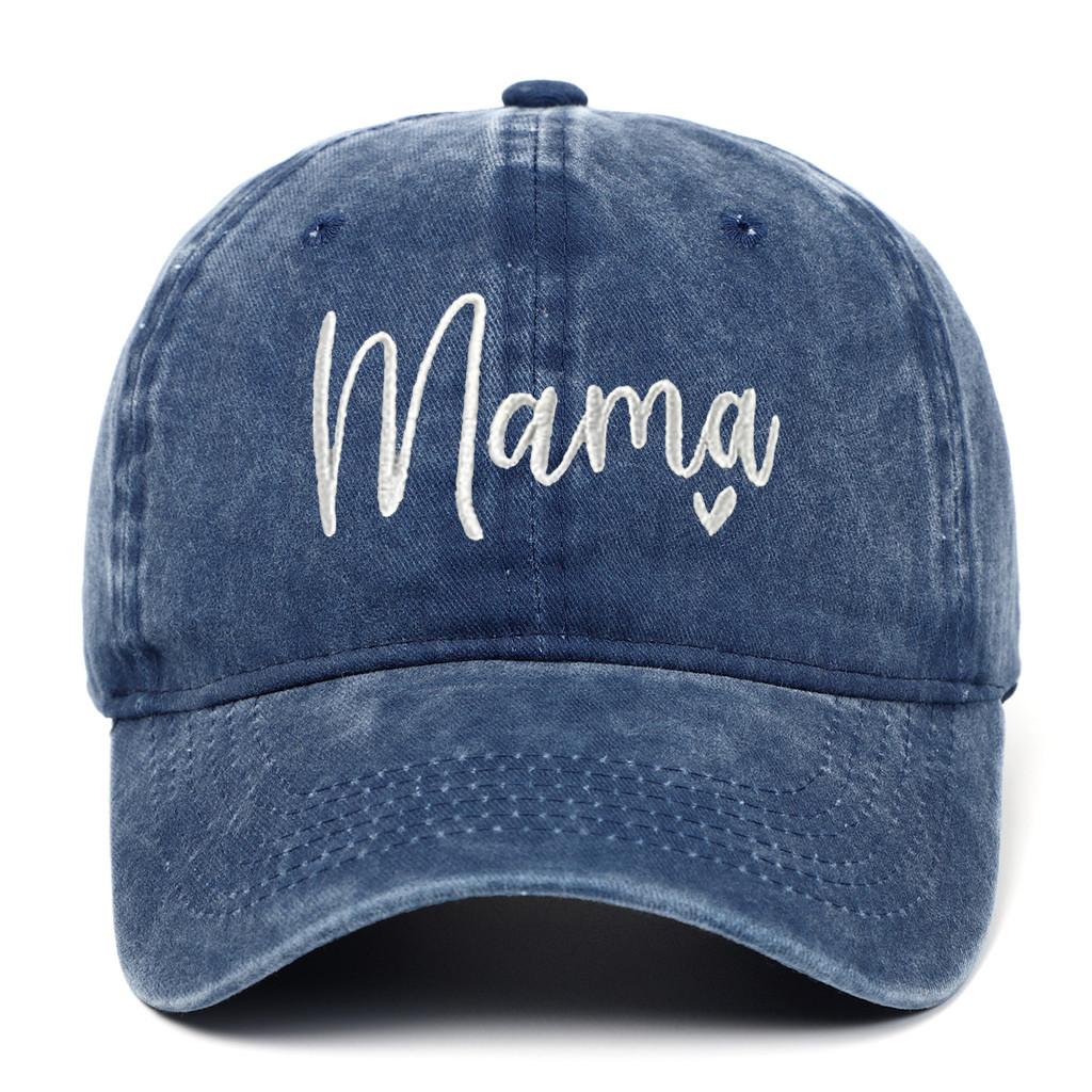Classic Mama Embroidered Baseball Cap With Adjustable Fit For Casual Wear