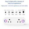 Smart Socket Wifi Smart U.S. Socket Electricity Statistics Smart Home U.S. Regulation Drag Two Double Plug