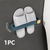 Bathroom Slippers Rack Wall Mounted Shoe Organizer Rack Shoes Storage Holder Towel Rack Bathroom Storage Organizer