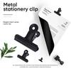 3/5Pcs Large Size Stainless Steel Clips Metal Spring Grip Clips Ticket Paper Clamps Office File Document Binder Clip Stationery