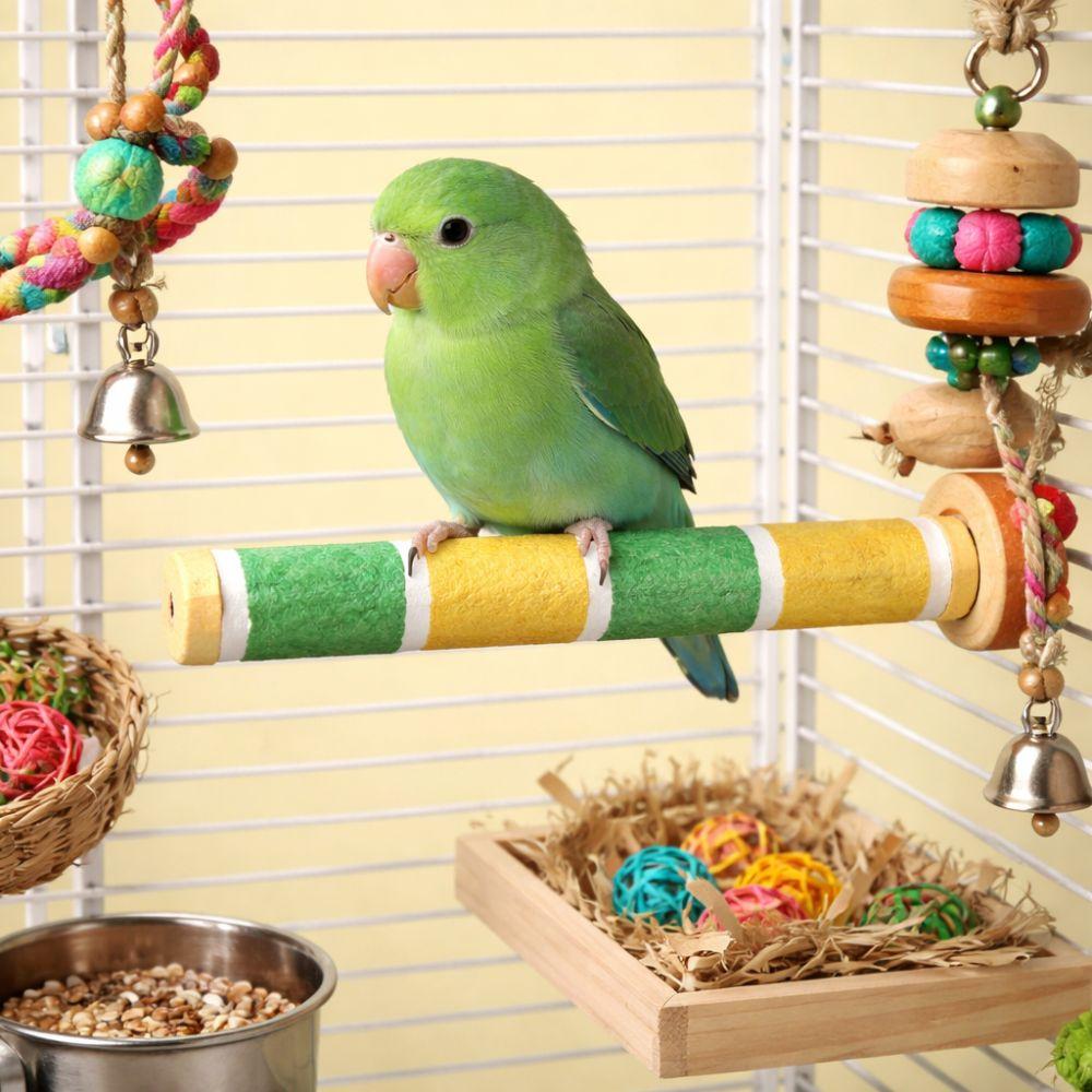 Non-slip Parrot Perching Station Rack Wear-resistant Parrot Grinding Stand  Bird Cage
