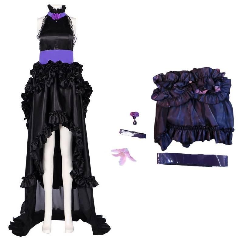 Rei Ayanami Evangelion Same Cosplay Costume Luxury Gown Halloween Party Up Dress