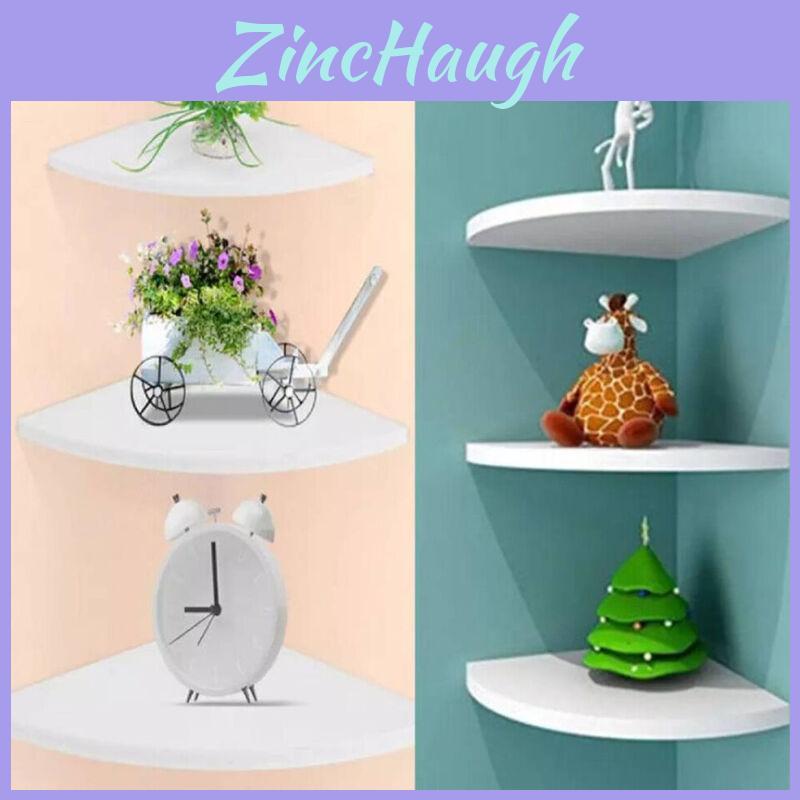Triangle Wall Shelf Stylish And Functional For Living Room Made Of Particle Board