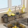 Water Drainage Bathroom Storage Rack Hollow Out Kitchen Sink Shelf Over Sink Shelf  for Kitchen