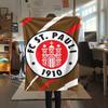 1Pc St. Pauli FC Print Flannel Blanket, High quality Comfortable for All Seasons, Home Decor, Warmth and Comfort, Perfect for Christmas GiftS