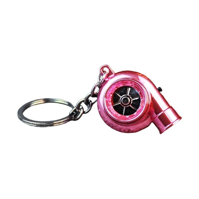 Metal Turbines Keychain Offering LED Illuminations Stylish Key Pendant Suitable for Camping and Nighttime Activities