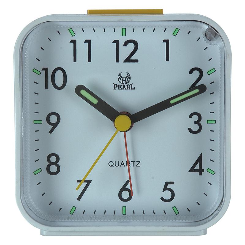 Portable Square Luminous Alarm Clock Fashion Quiet No Ticking Bedside Table Clock With Night Light